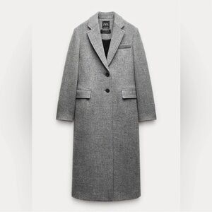 ZARA MANTECO WOOL TAILORED COAT ZW COLLECTION